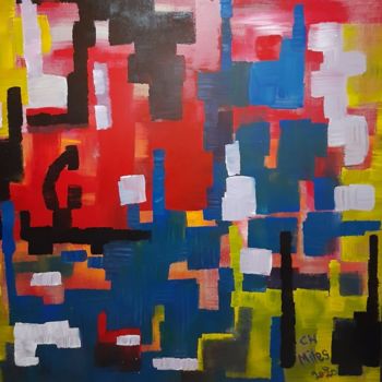 Картина под названием "Expressionism Abstr…" - Christian Miles, Подлинное произведение искусства, лак