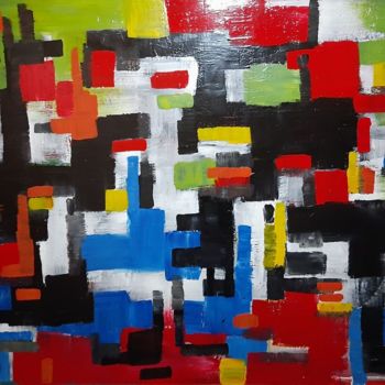 Painting titled "Abstract Art Painti…" by Christian Miles, Original Artwork, Lacquer