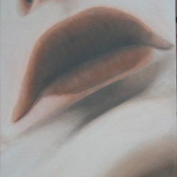 Peinture intitulée "levres de femme" par Christian Salaun, Œuvre d'art originale, Huile