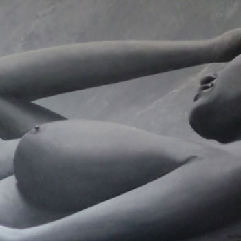 "femme nue assoupie…" başlıklı Tablo Christian Salaun tarafından, Orijinal sanat, Petrol