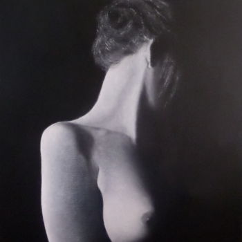 Peinture intitulée "buste de femme tete…" par Christian Salaun, Œuvre d'art originale, Huile