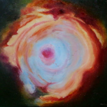 Peinture intitulée "nebuleuse-1.jpg" par Christian Salaun, Œuvre d'art originale, Huile