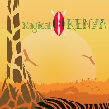 Arts numériques intitulée "Kenya" par Christian Smith, Œuvre d'art originale, Travail numérique 2D