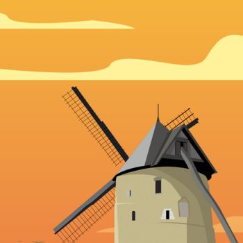 Digital Arts titled "Moulin de Frucourt" by Christian Smith, Original Artwork, 2D Digital Work