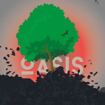 「Oasis」というタイトルのデジタルアーツ Christian Smithによって, オリジナルのアートワーク, 2Dデジタルワーク