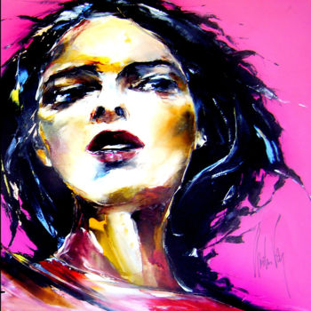 Painting titled "sud-rose" by Christian Vey, Original Artwork