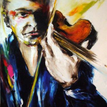 Peinture intitulée "L'armée Jazz violon" par Christian Vey, Œuvre d'art originale
