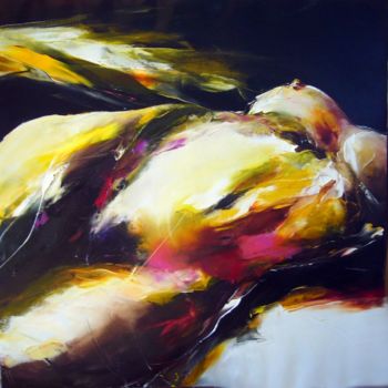 Pintura titulada "nu allongé EXPO BEN…" por Christian Vey, Obra de arte original