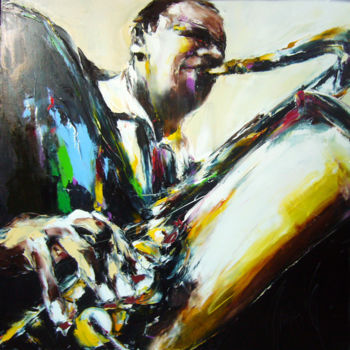 Painting titled "coltrane" by Christian Vey, Original Artwork