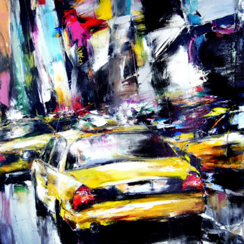 Painting titled "NYC 3" by Christian Vey, Original Artwork