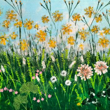 "In the Meadow" başlıklı Tablo Christina Bug tarafından, Orijinal sanat, Akrilik Ahşap Sedye çerçevesi üzerine monte edilmiş