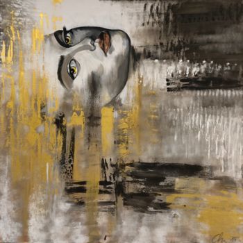 Peinture intitulée "Gold Rush" par Christina Gabrilo-Wilfinger, Œuvre d'art originale, Acrylique