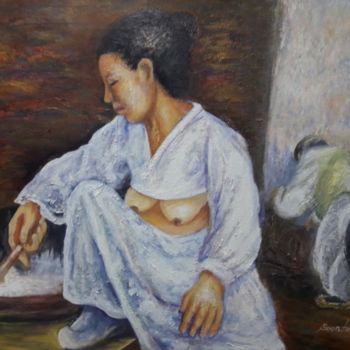 Painting titled "KIM Soonbok" by Christina Kim, Original Artwork
