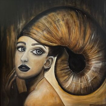 Pintura titulada "Загадка" por Christina Kristovsky, Obra de arte original, Oleo Montado en Bastidor de camilla de madera