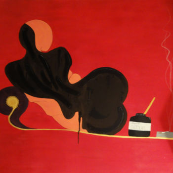 Pintura titulada "L'Apaisement" por Christine Barone, Obra de arte original, Acrílico Montado en Bastidor de camilla de made…