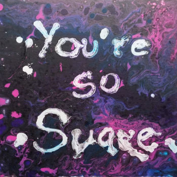 Peinture intitulée "You're So Suave 1" par Christine Barone, Œuvre d'art originale, Acrylique Monté sur Carton