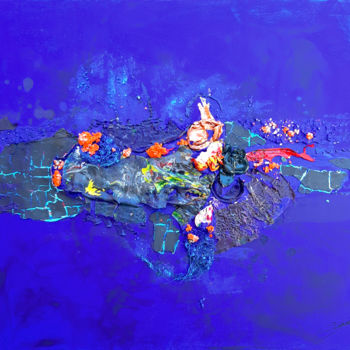 「La couleur de nos é…」というタイトルの絵画 Christine Baroneによって, オリジナルのアートワーク, アクリル ウッドストレッチャーフレームにマウント