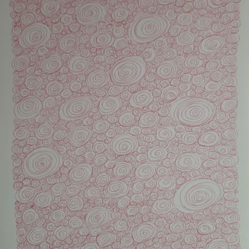 Drawing titled "Infini-04A" by Christine Barone, Original Artwork, Ballpoint pen