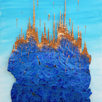 Peinture intitulée "Transcender l'exist…" par Christine Barone, Œuvre d'art originale, Acrylique Monté sur Châssis en bois