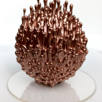 Sculpture titled "Ruisselle" by Christine Barone, Original Artwork, Plastic