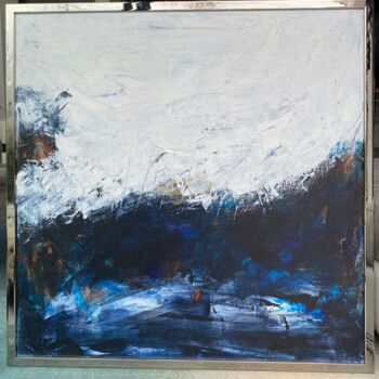Painting titled "Dans la tempete" by Christine Barth Mroz, Original Artwork, Acrylic Mounted on Wood Stretcher frame