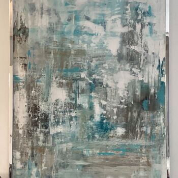 Malarstwo zatytułowany „My blue lagoon” autorstwa Christine Barth Mroz, Oryginalna praca, Akryl Zamontowany na Drewniana ram…