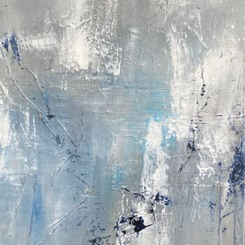 Pintura intitulada "P tit glacier d arg…" por Christine Barth Mroz, Obras de arte originais, Acrílico Montado em Armação em…
