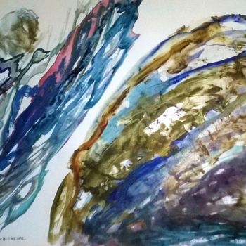 Pittura intitolato "Divergence" da Christine Cheval, Opera d'arte originale, Acrilico
