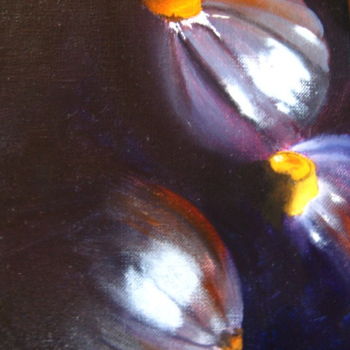 Painting titled "figues" by Christine Chevieux, Original Artwork, Oil