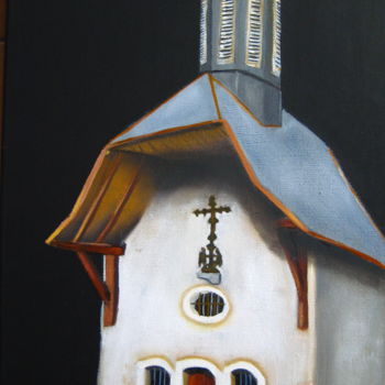 绘画 标题为“Chapelle de vallons” 由Christine Chevieux, 原创艺术品, 油