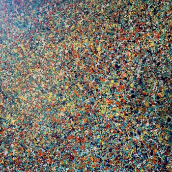 Pintura intitulada "La vie en fusion" por Christine Chirade Art Abstrait, Obras de arte originais, Acrílico Montado em Armaç…