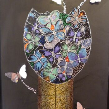 "L'oeuf aux papillons" başlıklı Tablo Christine Collin tarafından, Orijinal sanat