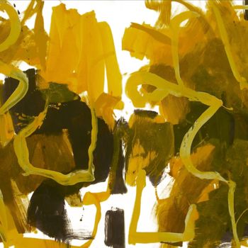 Peinture intitulée "danseuses jaunes" par Cruchon, Œuvre d'art originale, Acrylique