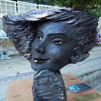 Sculpture titled "Eolia" by Christine Dupont, Original Artwork, Clay