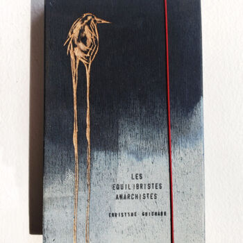 Prenten & gravures getiteld "Les équilibristes a…" door Christine Guichard, Origineel Kunstwerk, Gravure