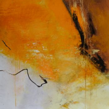 제목이 "Sahale (2)"인 미술작품 Christine Lance로, 원작, 기름 나무 들것 프레임에 장착됨