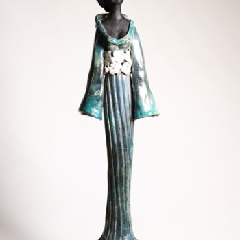 Sculpture titled "SEIKO" by Christine Lavoute, Original Artwork, Ceramics