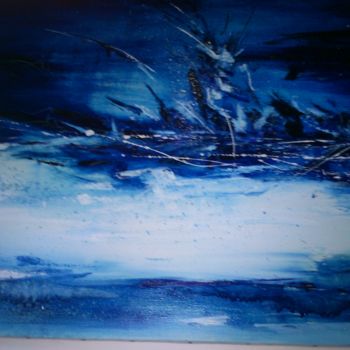 Painting titled "orage" by Chris, Original Artwork