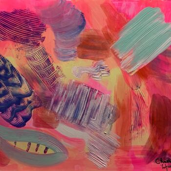 Peinture intitulée "Corail" par Christine Lefrançois, Œuvre d'art originale, Acrylique