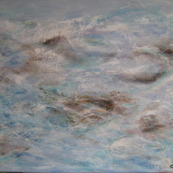 Peinture intitulée "remous" par Christine Leger, Œuvre d'art originale, Huile