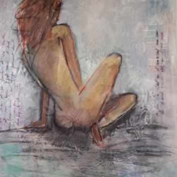 Malerei mit dem Titel "madame rêve" von Christine Leger, Original-Kunstwerk, Acryl