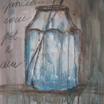 Painting titled "TRANSPARENCES" by Christine Leger, Original Artwork