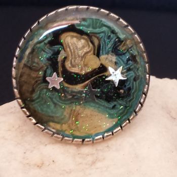 Ambacht getiteld "BAGUE ART ABSTRAIT…" door Christine Leger, Origineel Kunstwerk, Juwelen