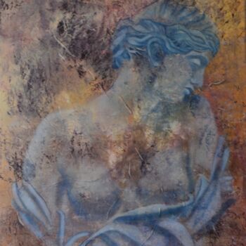 Malerei mit dem Titel ""Intimité"" von Christine Mamet, Original-Kunstwerk, Öl