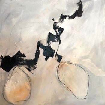 Malerei mit dem Titel "Sans titre.jpg" von Christine Membrez, Original-Kunstwerk, Acryl Auf Keilrahmen aus Holz montiert