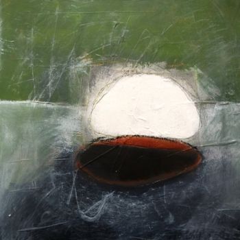 Painting titled "Dizygote" by Christine Membrez, Original Artwork, Acrylic Mounted on Wood Stretcher frame