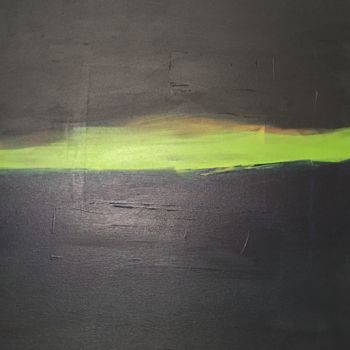 Malerei mit dem Titel "plus vert ailleurs…" von Christine Membrez, Original-Kunstwerk