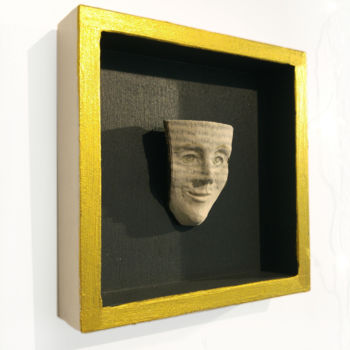 "Miniature book face…" başlıklı Heykel Christine Rozina tarafından, Orijinal sanat