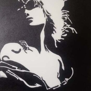 Картина под названием "woman in chains" - Christine Sylvestre, Подлинное произведение искусства, Акрил