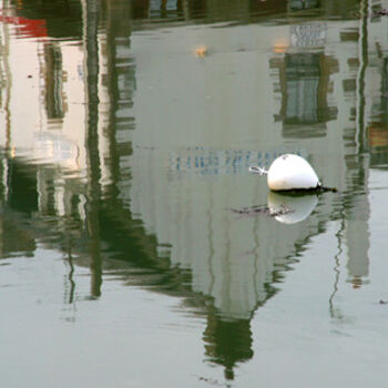 Photography titled "une bouée dans la r…" by Christine Vannier, Original Artwork